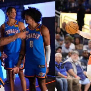 Jaylin and Jalen Williams (L) and Alex Caruso (R)