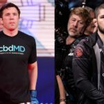 Chael Sonnen (L), Khabib Nurmagomedov (R)