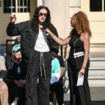 New York Liberty forward Breanna Stewart speaks during the teams championship celebration at City Hall in New York.