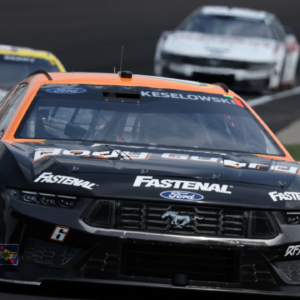 NASCAR Cup Series driver Brad Keselowski (6) during the Brickyard 400 at Indianapolis Motor Speedway.