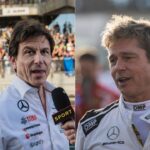 Toto Wolff(L), Brad Pitt(R)