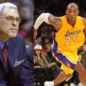 Phil Jackson (L) and Kobe Bryant (R)