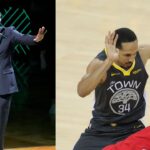 Kevin Garnett (L) and Shaun Livingston (R)