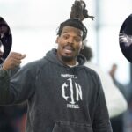 Former Auburn quarterback and NFL MVP Cam Newton during Auburn Tigers Pro Day at Woltosz Football Performance Center.