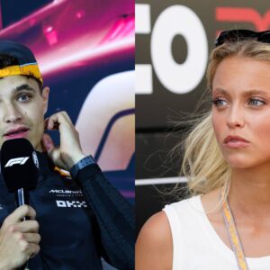 Lando Norris (L) and Magui Corceiro (R)