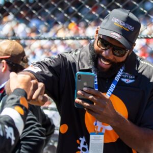 Indianapolis, Indiana, USA; Russell Okung in attendance of the IndyCar Series 105th Running of the Indianapolis 500 at Indianapolis Motor Speedway.