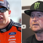 (L-R) Brad Keselowski and Kurt Busch.