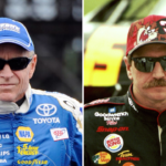 (L-R) Mark Martin and Dale Earnhardt.