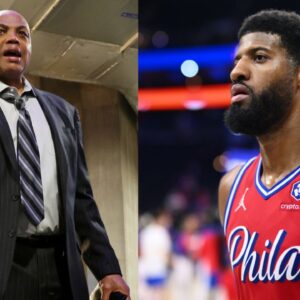 Charles Barkley (L) and Paul George (R)