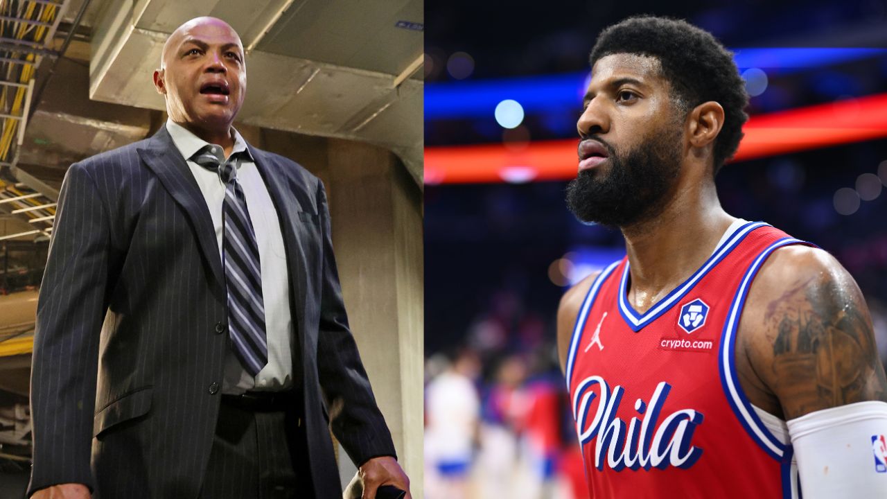 Charles Barkley (L) and Paul George (R)