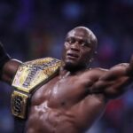 Bobby Lashley and Theory compete during the 2022 WWE SummerSlam Saturday July 30, 2022 at Nissasn Stadium; Nashville, TN, USA