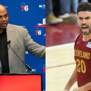 Charles Barkley(L) and Georges Niang(R)
