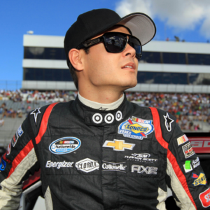 NASCAR Nationwide Series driver Kyle Larson prior to the 5-Hour Energy 200 at Dover Speedway.