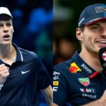 Jannik Sinner (L) and Max Verstappen (R)