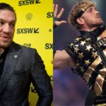 Conor McGregor (L), Logan Paul (R)