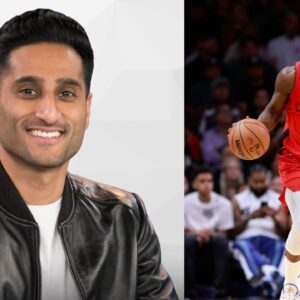 Shams Charania (L), Jimmy Butler (R)