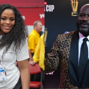 Amirah O"Neal (L) and Shaquille O'Neal (R)
