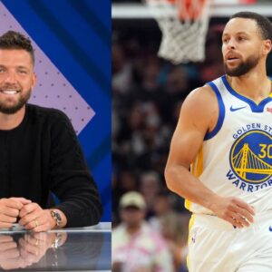 Chandler Parsons (L) and Stephen Curry (R)