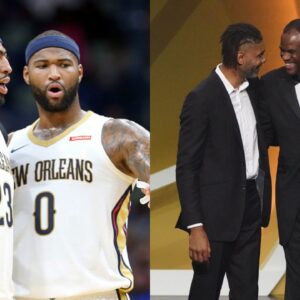 Anthony Davis & DeMarcus Cousins(L), Tim Duncan & David Robinson(R)