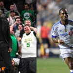 Kevin Garnett (L), Didier Drogba (R)