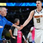 Michael Malone and Nikola Jokic