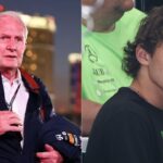 Helmut Marko (L), Andrea Kimi Antonelli (R)