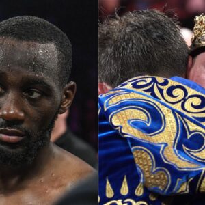 Terence Crawford (L), Canelo Alvarez (R)