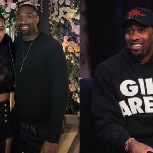 Gilbert Arenas with his fiance, Melli Monaco