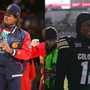 Cam Newton and Travis Hunter