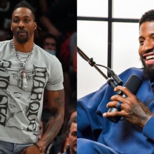 Dwight Howard (L) and Paul George (R)