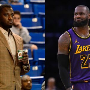 Kwame Brown and LeBron James