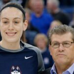 Breanna Stewart and Geno Auriemma