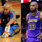 Stephon Marbury(L) and LeBron James(R)