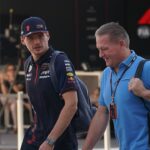 In the picture Max Verstappen NLD , Oracle Red Bull Racing with his father Jos Verstappen