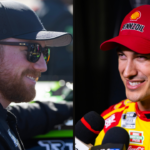 Tyler Reddick (L) and Joey Logano (R).