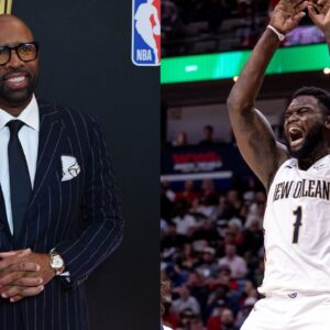 Kenny Smith (L) and Zion Williamson (R).