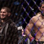 Khabib Nurmagomedov (L), Islam Makhachev (R)