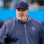 Dec 15, 2024; Charlotte, North Carolina, USA; Dallas Cowboys head coach Mike McCarthy during the first quarter against the Carolina Panthers at Bank of America Stadium.
