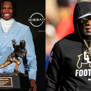 Travis Hunter and Deion Sanders