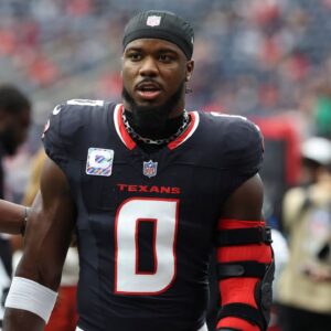 Houston Texans linebacker Azeez Al-Shaair (0) during the game against the Jacksonville Jaguars at NRG Stadium.