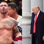 Colby Covington (L), Donald Trump (R)
