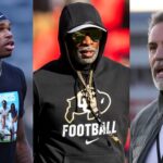 Travis Hunter [left; Deion Sanders [center]; Kurt Warner [right]