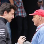 Toto Wolff(L), Niki Lauda(R)