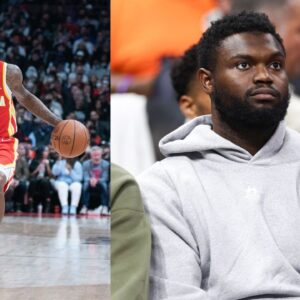 Lou Williams (L), Zion Williamson (R)