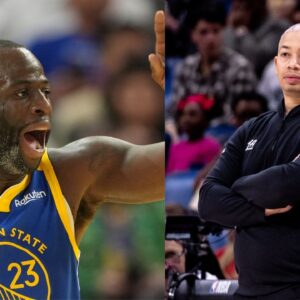 Draymond Green (L) and Tyronn Lue (R)
