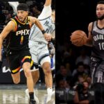 Devin Booker (L) and Ben Simmons (R)