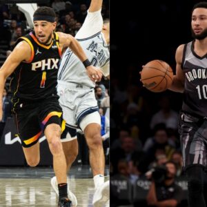 Devin Booker (L) and Ben Simmons (R)