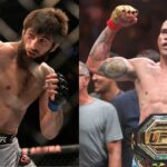 Magomed Ankalaev (L), Alex Pereira (R)