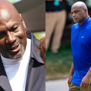 Michael Jordan(L) and Charles Barkley(R)
