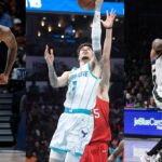 DeMarcus Cousins (L), LaMelo Ball (C), Damian Lillard (R)